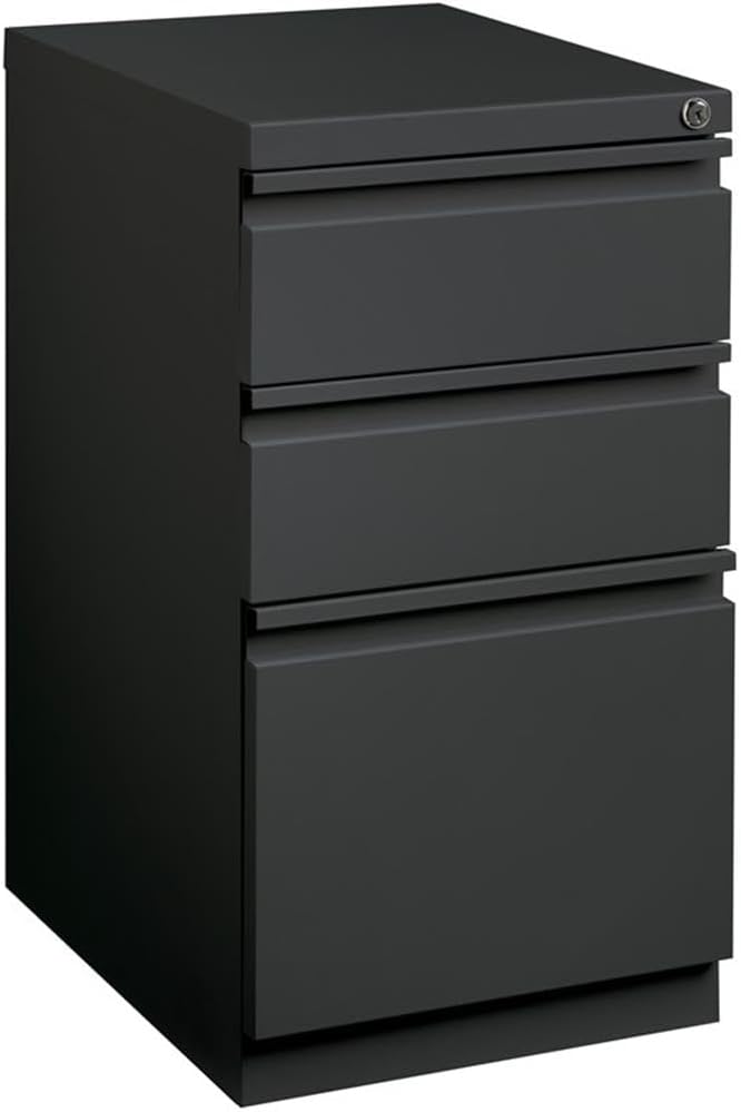 Hirsh HL10000 Series Metal Mobile Pedestal File Cabinet - Image 4