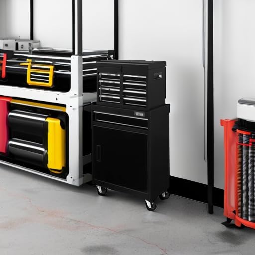 TUFFIOM 5-Drawer Rolling Tool Chest, Tool Storage Cabinet w/Drawers, Lockable - Image 2