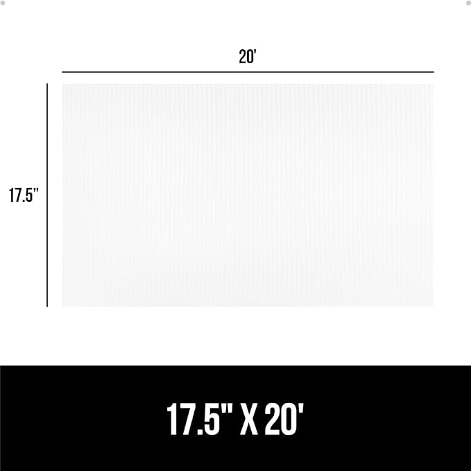 GORILLA GRIP DuraGuard Shelf Liner, 17.5x20 Non-Adhesive Cabinet Liners - Image 8