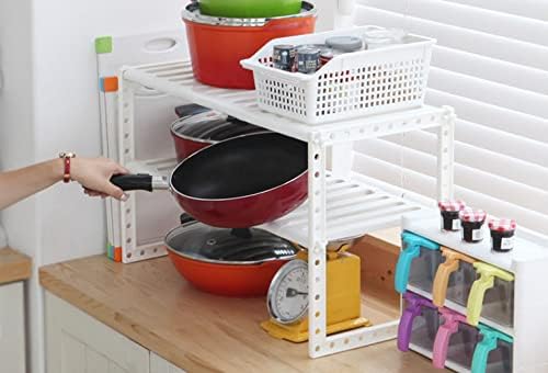 COELO Under Sink Organizer 2-Tier Expandable Shelf Kitchen Bathroom Cabinet - Image 7