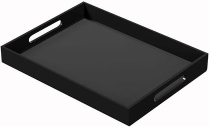 NIUBEE Black Serving Tray 12x16 Inches by NIUBEE