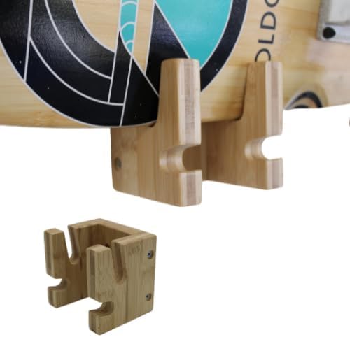 COR Surf Skateboard and Snowboard Wall Mount | Bamboo Skateboard Rack - Image 4