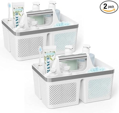 2Pack Shower Caddy Dorm: Portable Bathroom Caddy Organizer by MakesYourHomeMoreOrganized