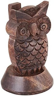Stocking Stuffers Wooden Owl Glasses Holder Night Stand Reading Eyeglass - Image 7