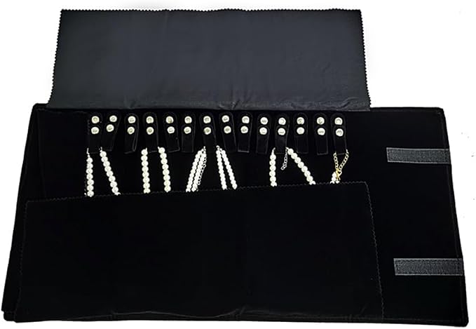 Velet Travel Jewelry Case Roll Bag Organizer - Image 3