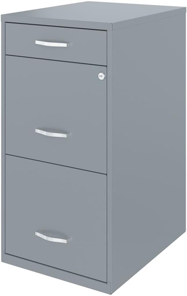 Scranton & Co Set of 2 18" D 3-Drawer Metal Filing Cabinet - Image 8