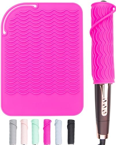 Heysam Pro Flat Iron Hair Straightener Travel Case Heat Mat by SaloGradeHairStylingTools