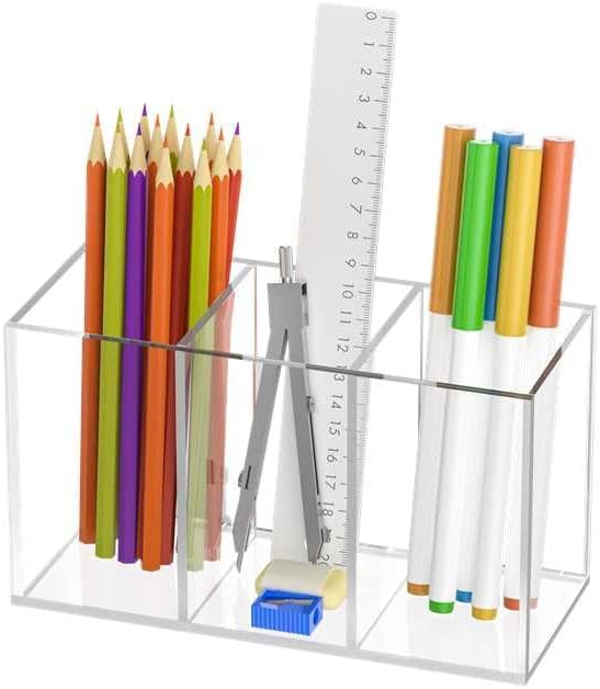 Uniclife Clear Acrylic Pen Holder by UnicLife