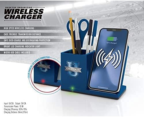 SOAR NCAA Unisex Cell Phone Wireless Charging Stand and Desktop Organizer - Image 4