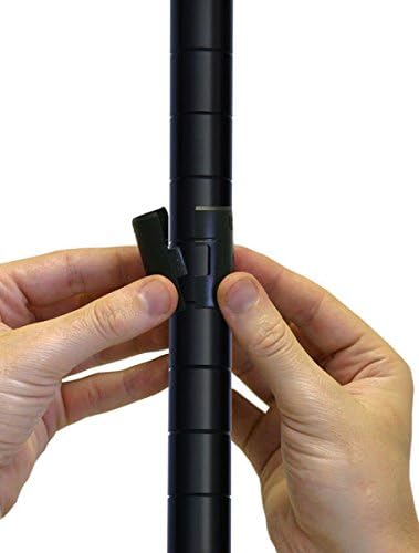 Omega 18" Deep x 42" Wide x 63" High 3 Tier Black Starter Shelving Unit - Image 3