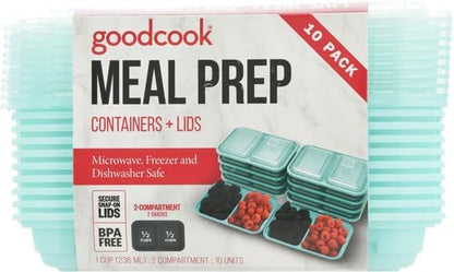 GoodCook 2-Compartment Food Storage Container Set - Image 3