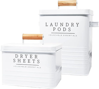 KOANEssentials Farmhouse Metal Laundry Pods Container - Image 9