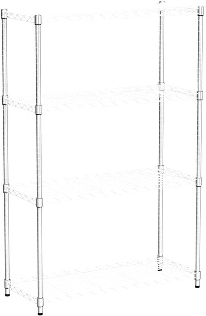 NChanmar 4 Tier Wire Shelving Unit Storage Shelves Shelf Organizer 54"x36"x14" - Image 6
