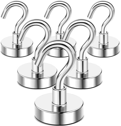 DIYMAG Strong Neodymium Magnetic Hooks, 120lbs Heavy Duty Rare Earth Magnets by DIYMAG