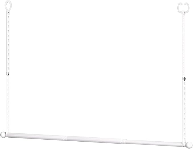SUTINE Closet Rods for Hanging Clothes, Adjustable Closet Extender Hanging Rod by SUTINE