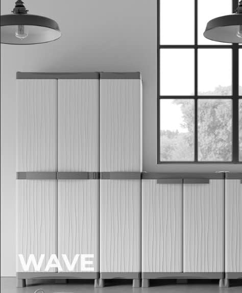 Terry, Base 350 UW, Cabinet 2 Internal Shelves. Color: Gray, Material: Plastic - Image 2