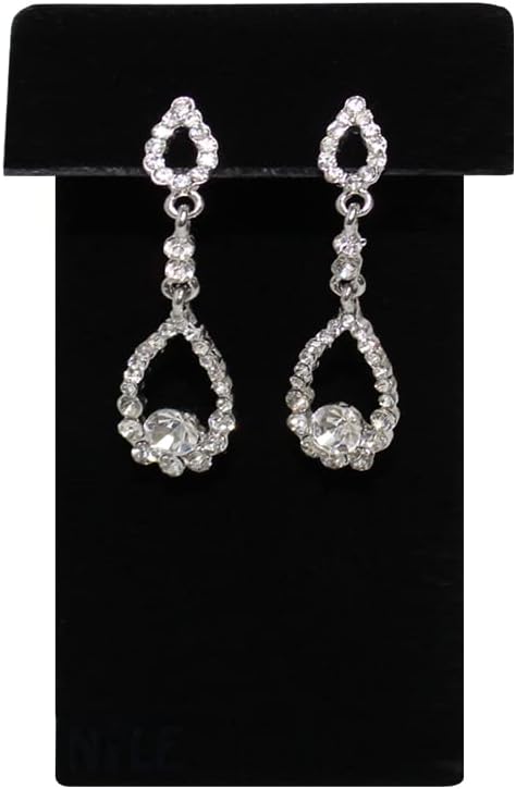 MOOCA 6 Black Velvet Earring Stand Showcase Displays Earring Jewelry Display - Image 4