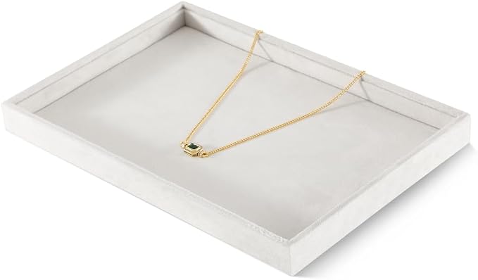 Velvet Stackable Jewelry Display Flat Tray - Image 3