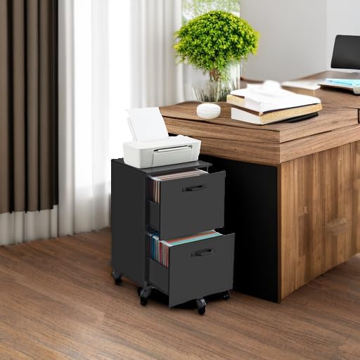 VASAGLE 2-Drawer File Cabinet, Small Rolling Filing Cabinet - Image 5