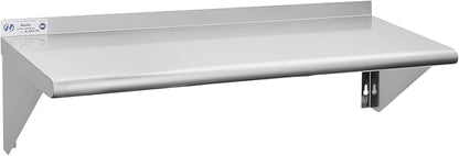 Hally Stainless Steel Shelf 14 x 36 Inches, 300 lb, Commercial Wall Mount by HallySinksTablesH
