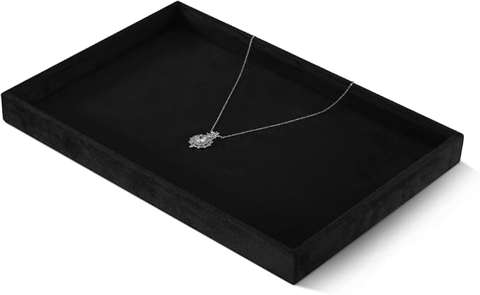 Velvet Stackable Jewelry Display Flat Tray - Image 3