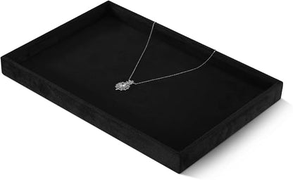 Velvet Stackable Jewelry Display Flat Tray - Image 3