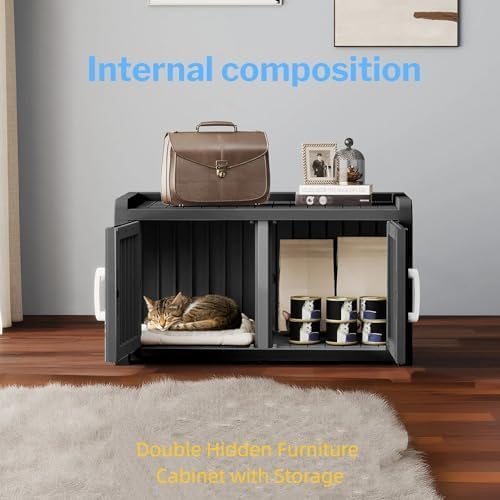 2 Doors Shoe Storage Bench - Image 5