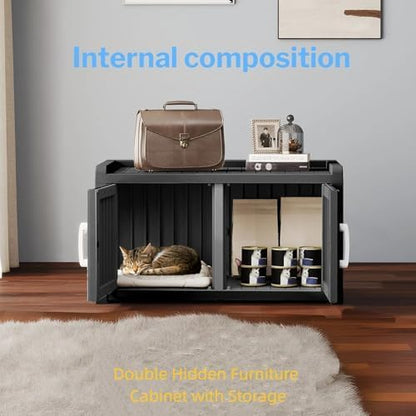 2 Doors Shoe Storage Bench - Image 5
