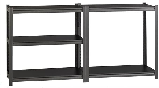 Pemberly Row Metal Shelving 5-Shelf Unit, Gunmetal Gray Finish, Heavy-Duty - Image 6