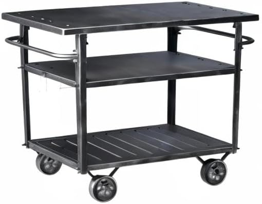 Diwhy Industrial 3 Tier Rolling Utility Storage Cart Wine Beverage, Metal Wine - Image 10