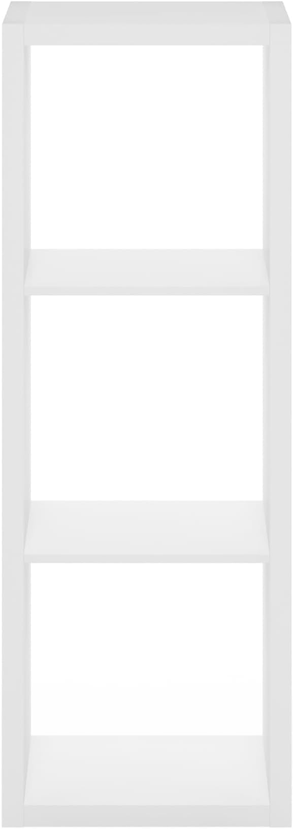 Furinno Cubicle Book Shelf, 3-Cube Bookshelf, Extra Thick Frame Horizontally & - Image 11