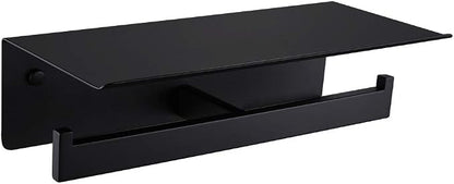 APLusee Matte Black Double Toilet Paper Holder by APLusee