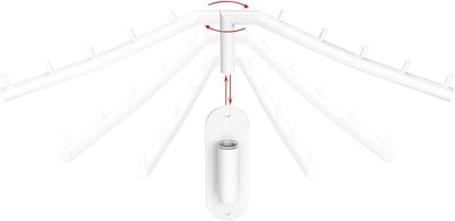 Sumnacon Stainless Steel Clothes Hanger Rack-Wall Mount Clothing Rack - Image 6