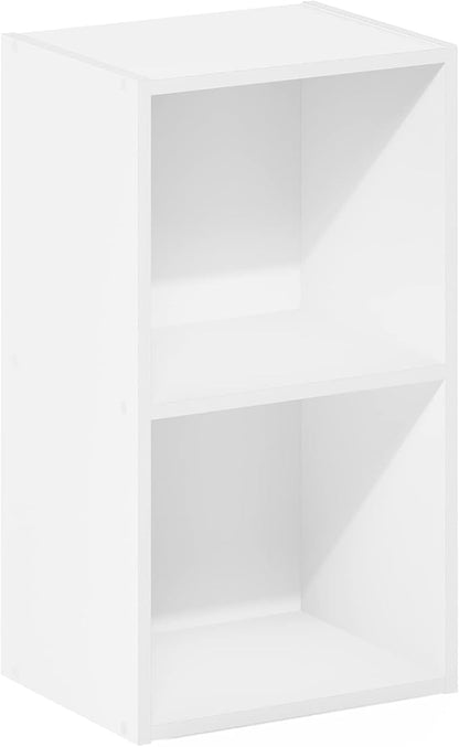 Furinno PASIR Book Shelf, 2-Tier Modern Bookshelf, Open Shelves Bookcase 9 x 12 - Image 6
