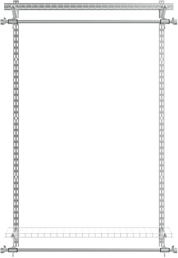 Rubbermaid Configurations Closet Shelves & Hanging Kit 26" Shelves Titanium - Image 3