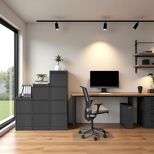 Metal File Cabinet 4 Drawers, Vertical Filing Cabinet - Image 2