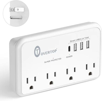 Overtop Wall Outlet Extender Surge Protector - Image 2
