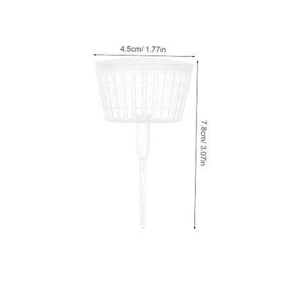 POPETPOP 10pcs Plastic Fertilizer Mesh Basket Lid Gardening Fertilizer Container - Image 2