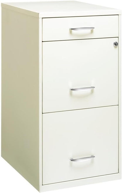 Scranton & Co Set of 2 18" D 3-Drawer Metal Filing Cabinet - Image 3