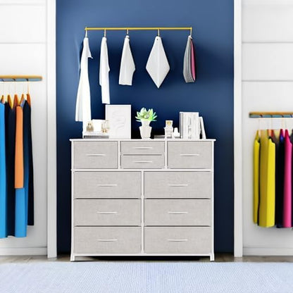 LUMTOK 10 Drawers Dresser with Fabric Bins - Image 5