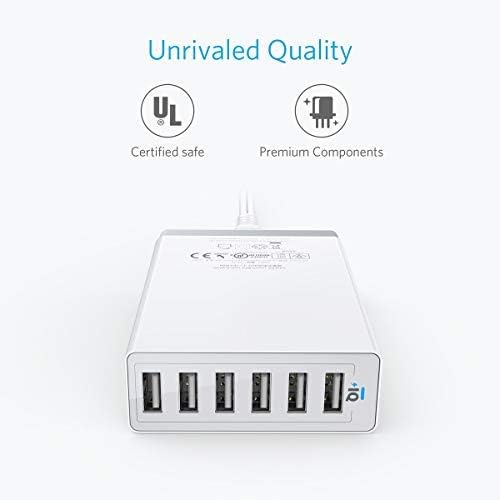 Anker Desktop Charger, 60W 6 Port USB Multiple Charging Hub, PowerPort 6 - Image 5