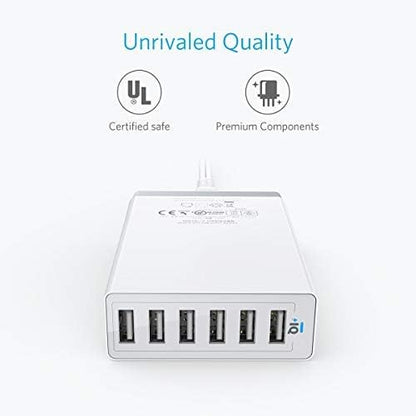 Anker Desktop Charger, 60W 6 Port USB Multiple Charging Hub, PowerPort 6 - Image 5