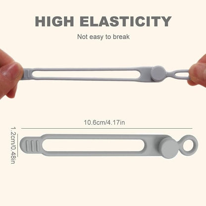 Data Cable Organizer, Silicone Cable Ties Reusable - Image 6
