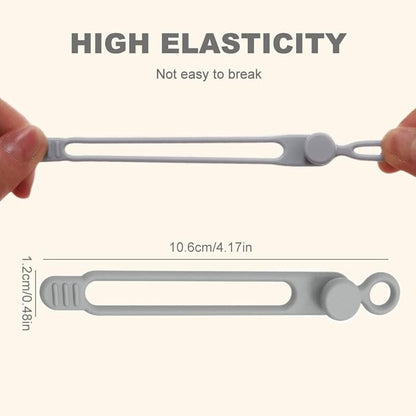 Data Cable Organizer, Silicone Cable Ties Reusable - Image 6