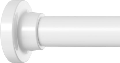 Long Tension Curtain Rod 40-113inch White Curtain Rods no Drilling Adjustable by HAOYUNTE