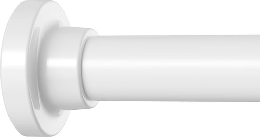 Long Tension Curtain Rod 40-113inch White Curtain Rods no Drilling Adjustable by HAOYUNTE