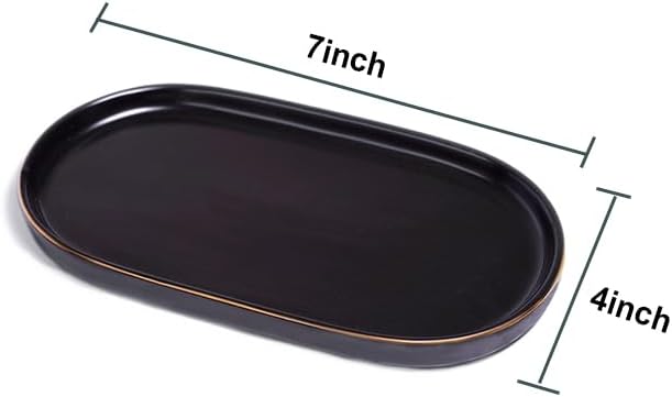 Ceramic Jewelry Dish, Perfume Vanity Tray, 7x4 Decorative Catch All Bowl - Image 5
