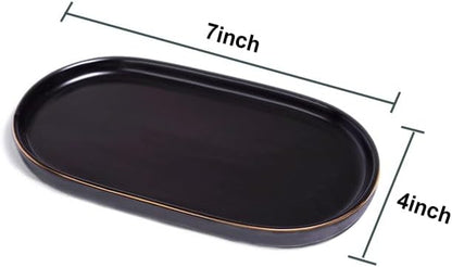 Ceramic Jewelry Dish, Perfume Vanity Tray, 7x4 Decorative Catch All Bowl - Image 5