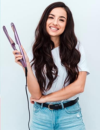 ANGENIL Professional Ion Flat Iron Curling Iron in One, Hair Straightener and - Image 3