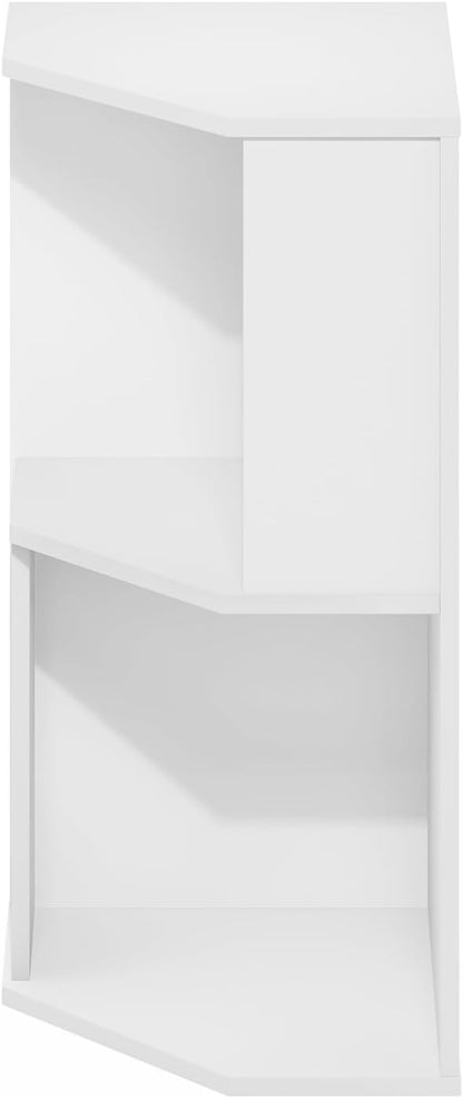 Furinno ECON Corner Shelf, 2-Tier Corner Book Shelf, Standing Storage Shelves - Image 6